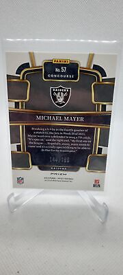 2023 Panini Select #57 Michael Mayer Blue Checkboard Prizms Rookie #/199