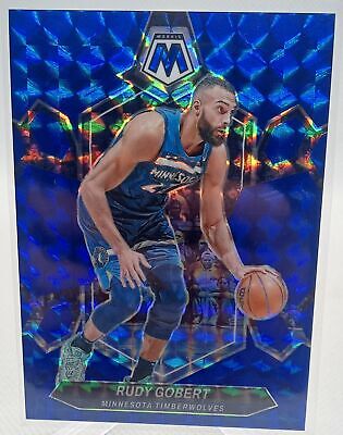 2023-24 Panini Mosaic #52 Rudy Gobert Blue Prizm /199