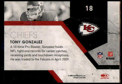 2009 Donruss Threads #18 Tony Gonzalez Century Stars