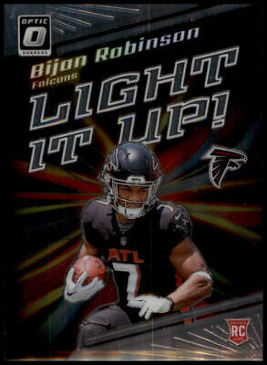 2023 Donruss Optic #LU-BR Bijan Robinson Light It Up! Rookie