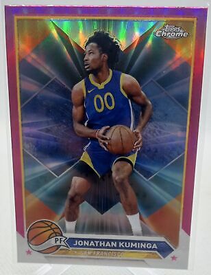 2023-24 Topps Chrome #122 Jonathan Kuminga Pink Refractors