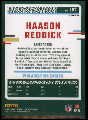 2023 Donruss Optic #157 Haason Reddick Holo