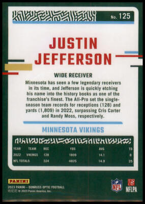 2023 Donruss Optic #125 Justin Jefferson