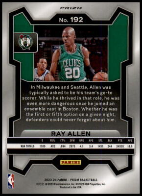 2023-24 Panini Prizm #192 Ray Allen Prizms Ice