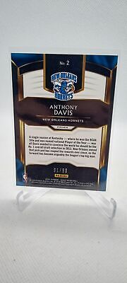 2018-19 Panini Select #2 Anthony Davis Top Selections Silver #/99