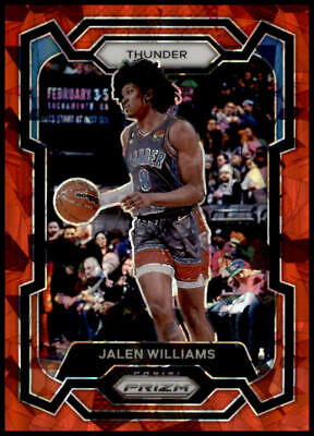 2023-24 Panini Prizm #19 Jalen Williams Prizms Red Ice