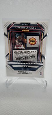 2022-23 Panini Prizm #290 Hakeem Olajuwon Prizms Red #/299