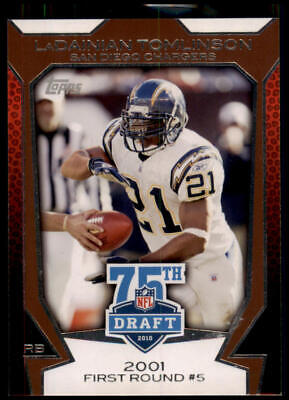 2010 Topps #75DA-11 LaDainian Tomlinson Draft 75th Anniversary