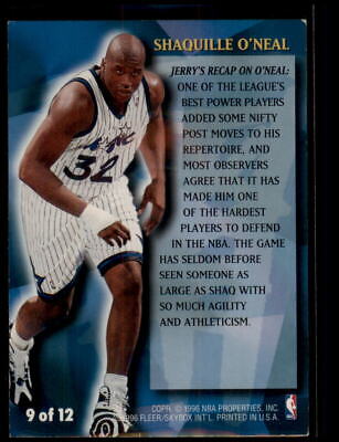 1996-97 Fleer #9 Shaquille O'Neal Stackhouse's All-Fleer