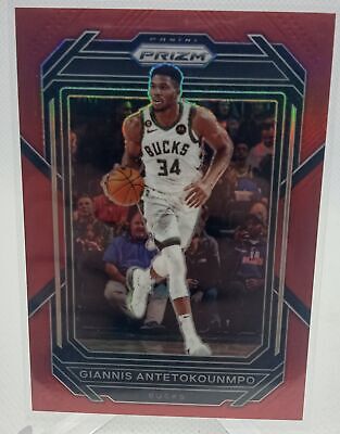 2022-23 Panini Prizm #96 Giannis Antetokounmpo Prizms Red #/299