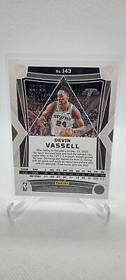 2023-24 Panini Obsidian #143 Devin Vassell Electric Etch Blue #/30