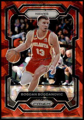 2023-24 Panini Prizm #23 Bogdan Bogdanovic Prizms Red Ice