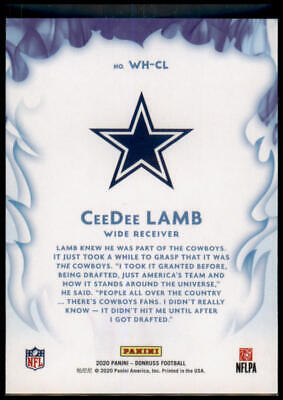 2020 Donruss #WH-CL CeeDee Lamb White Hot Rookies