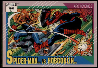 1991 Impel Marvel Universe II #98 Spider-Man vs. Hobgoblin