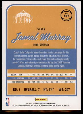 2016-17 Donruss #157 Jamal Murray Rookie