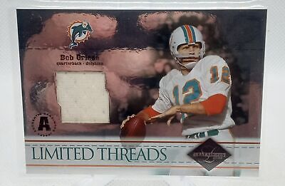 2004 Leaf Limited #LT-12 Bob Griese Threads Patch #/75