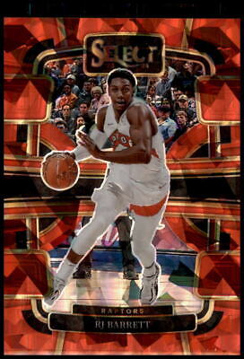 2023-24 Panini Select #1 RJ Barrett Red Cracked Ice Prizms