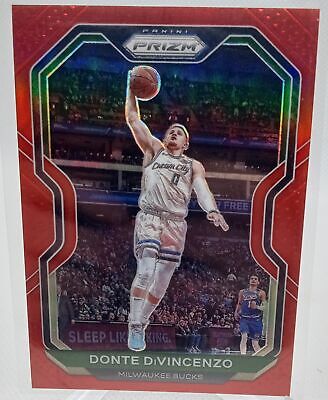 2020-21 Panini Prizm #50 Donte DiVincenzo Red Prizms #/299