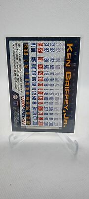 1995 Topps #199 Ken Griffey Jr. CyberStats (Spectralight)