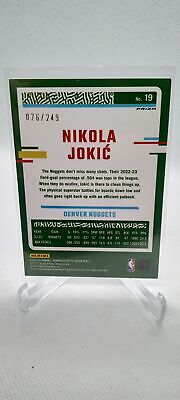 2023-24 Donruss Optic #19 Nikola Jokic Aqua #/249