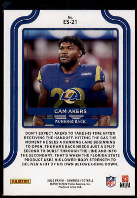 2022 Donruss #ES-21 Cam Akers Elite Series