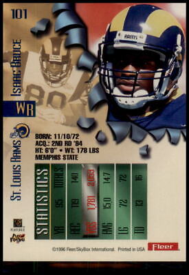 1996 Fleer Metal #101 Isaac Bruce