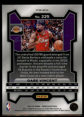 2023-24 Panini Prizm #225 Gabe Vincent Prizms Red Ice