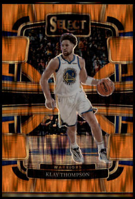 2023-24 Panini Select #3 Klay Thompson Orange Flash Prizms