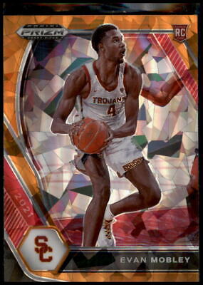 2021 Panini Prizm Draft Picks #2 Evan Mobley Orange Ice Rookie