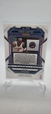 2022-23 Panini Prizm #274 Vince Carter Prizms Blue #/199