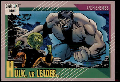 1991 Impel Marvel Universe II #119 Hulk vs. Leader