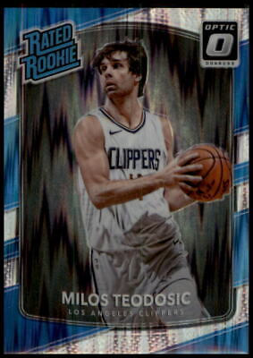 2017-18 Donruss Optic #155 Milos Teodosic Rated Rookie Shock