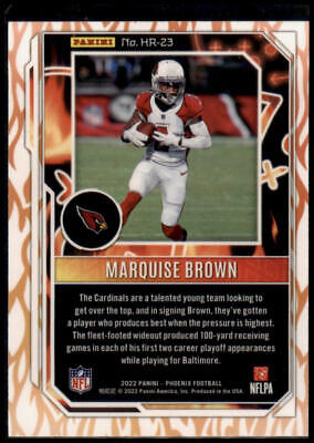 2022 Panini Phoenix #HR-23 Marquise Brown Hot Routes