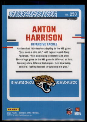 2023 Donruss Optic #250 Anton Harrison Blue Hyper