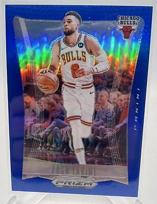 2023-24 Panini Prizm Deca #10 Zach LaVine Base Prizms Blue #/149