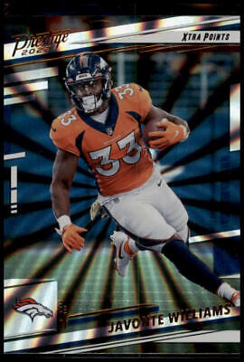 2022 Panini Prestige #86 Javonte Williams Xtra Points Sunburst