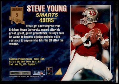 1995 Pinnacle Club Collection #5 Steve Young