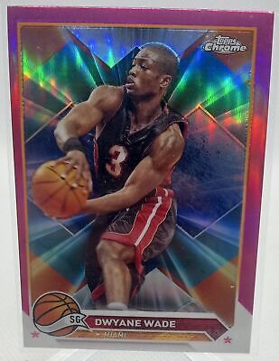 2023-24 Topps Chrome #154 Dwyane Wade Pink Refractors