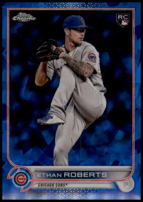 2022 Topps Chrome Update Sapphire Edition #US256 Ethan Roberts Rookie