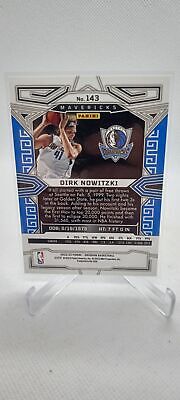 2022-23 Panini Obsidian #143 Dirk Nowitzki Electric Etch Neon Flood