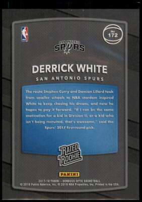 2017-18 Donruss Optic #172 Derrick White Rated Rookie Shock