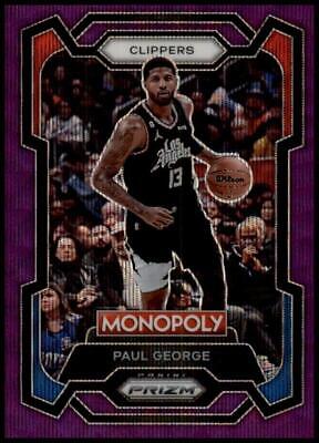 2023-24 Panini Prizm Monopoly #39 Paul George Purple