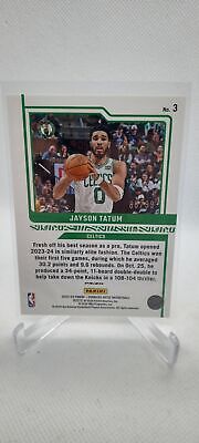 2023-24 Donruss Optic #3 Jayson Tatum Elite Dominators Red #/99