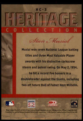 2003 Donruss Diamond Kings #HC-3 Stan Musial Heritage Collection