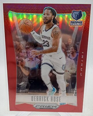 2023-24 Panini Prizm Deca #275 Derrick Rose Base Prizms Red #/199