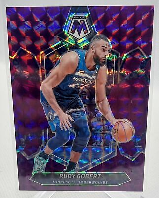 2023-24 Panini Mosaic #52 Rudy Gobert Purple Prizm /99