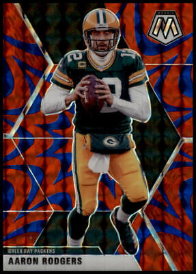 2020 Panini Mosaic #79 Aaron Rodgers Prizm Reactive Blue