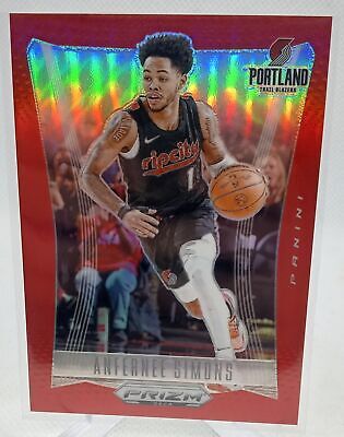 2023-24 Prizm Deca #232 Anfernee Simons Base Prizms Red #/199