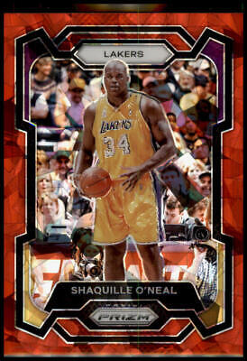 2023-24 Panini Prizm #181 Shaquille O'Neal Prizms Red Ice