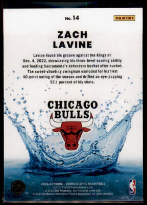 2022-23 Donruss Optic #14 Zach LaVine Splash!